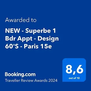  Apartamento New - Superbe 1 Bdr Appt - Design 60's - 15e Francia